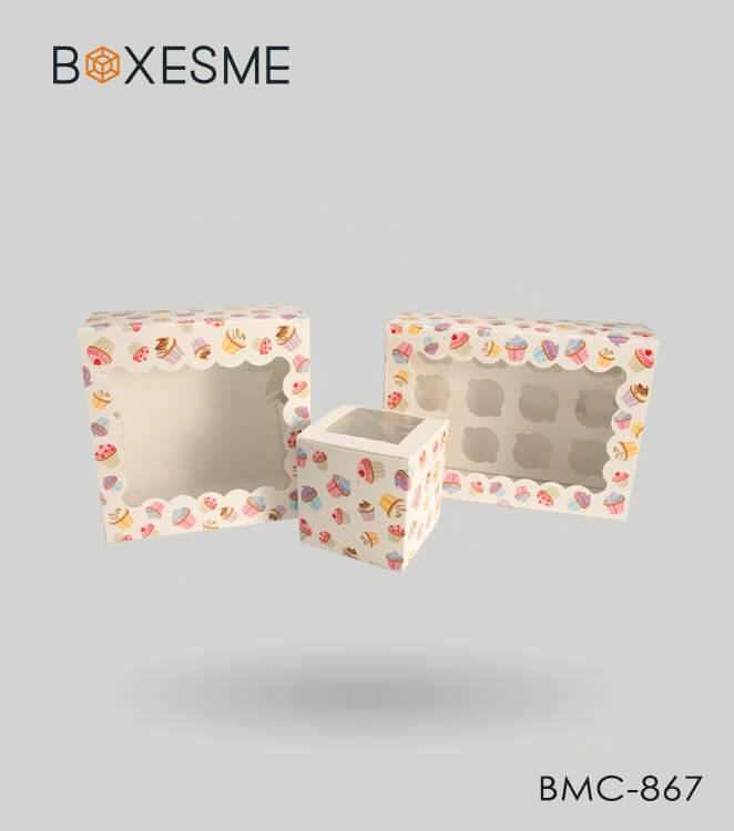 printed cupcake boxes